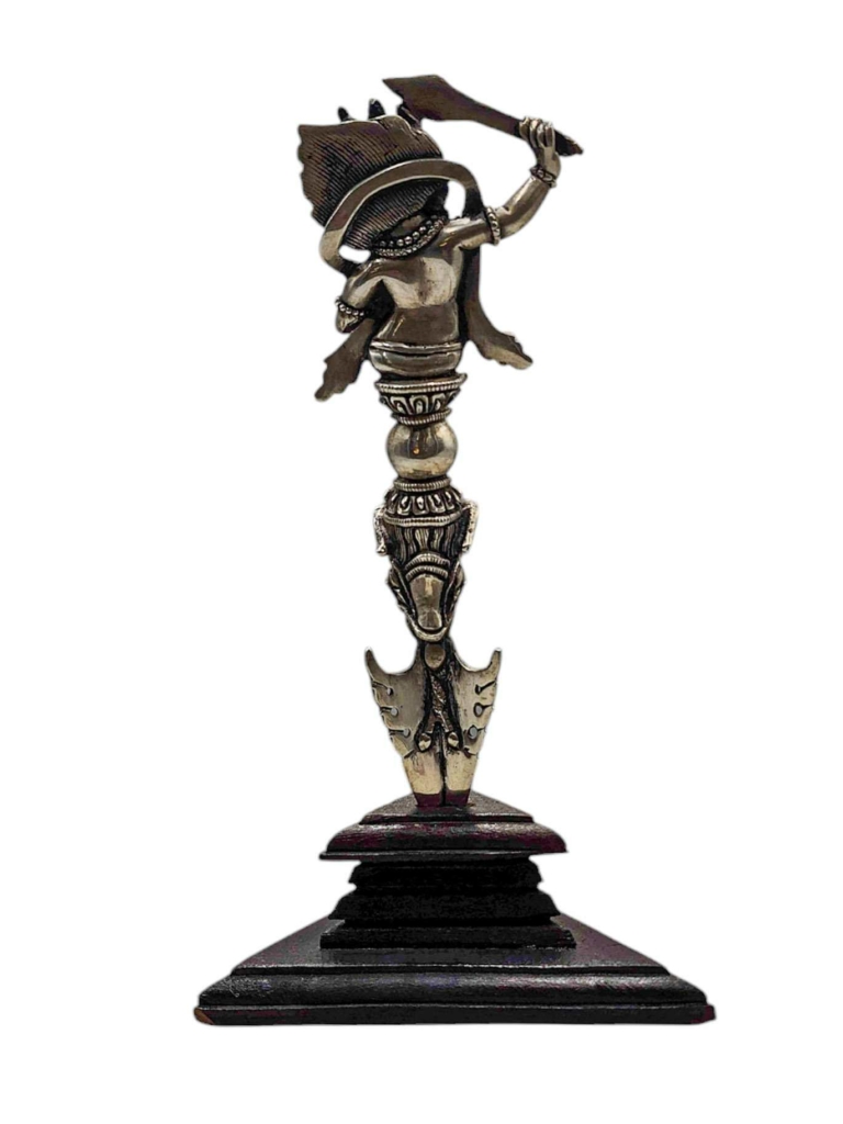 Tibetan Phurba Dagger in Copper and Silver