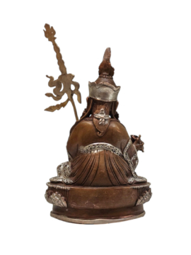 Statue Miniature en Cuivre de Padmasambhava – Maître Né du Lotus de la Sagesse Éternelle