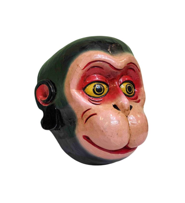 Hanuman Poplar Wood Mask Wall Hanging