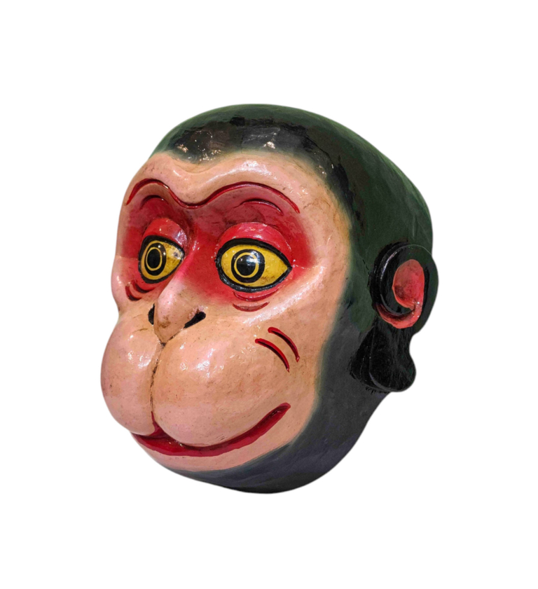 Hanuman Poplar Wood Mask Wall Hanging
