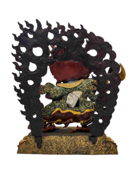 Handcrafted Copper Statue of Kajupa Mahakala &ndash; Fierce Protector of Dharma
