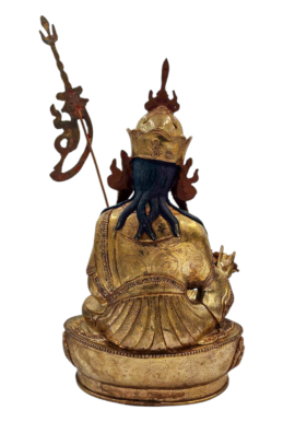 Statue en cuivre de Padmasambhava – Visage doré