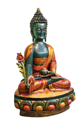 Healing Medicine Buddha Wooden Statue