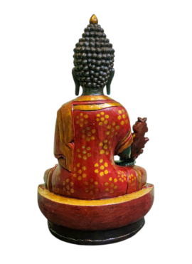 Healing Medicine Buddha Wooden Statue