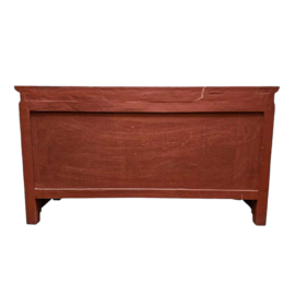 Cabinet en bois tibétain avec motifs de tigre