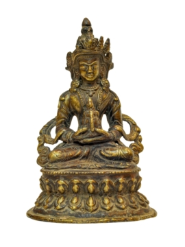Bronze Amitayus Statue - Embodying Wisdom and Longevity