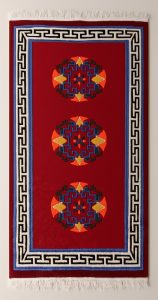 Tibetan Galaicha with 3 Coins and Border