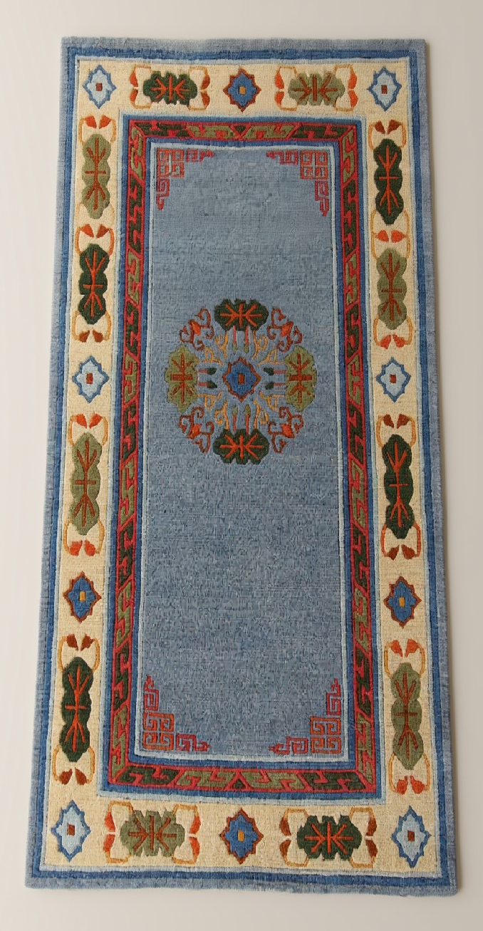 Tibetan Rug with Coin Design