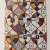 Tapis tibétain avec un design de fleurs