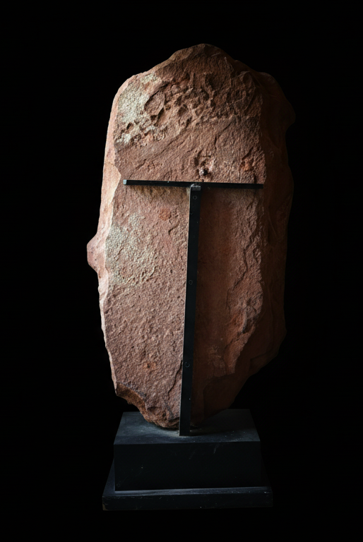 The Red Sandstone Torso of Standing Buddha