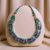 Inlaid Stone Pendant with Turquoise and Coral