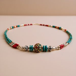 Turquoise and Lapis Lazuli Inlaid Pendant