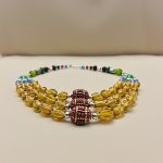 Handmade in Nepal by skilled artisans, this Inlaid Stone Pendant Necklace reflects the spiritual essence of Vajrayana Buddhism, enhancing healing energies and uplifting the spirit.