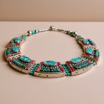 Handmade in Nepal by skilled artisans, this Inlaid Stone Pendant Necklace harmonizes the energies of glass, brass, and mixed stones, fostering calm and enhancing spiritual growth.