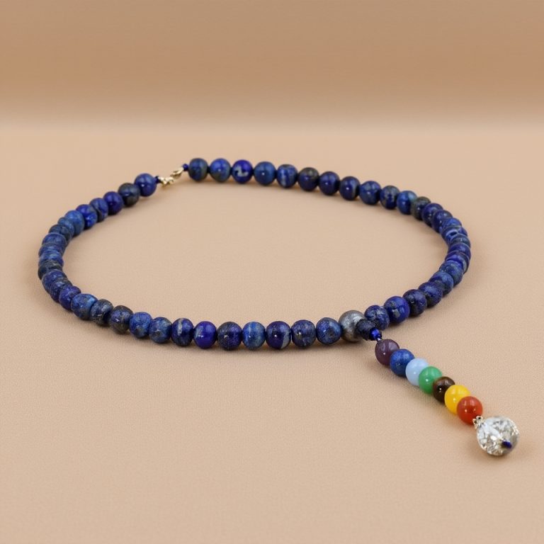 Lapis Lazuli Seven Chakra Necklace