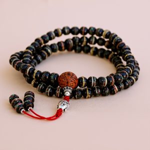 Black Yak Bone Bodhi Prayer Mala