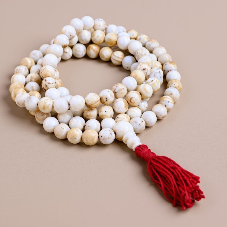 Sacred Conch Shell Japa Mala