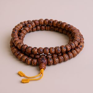 Brown Phoenix Eye Bodhi Seed Japa Mala