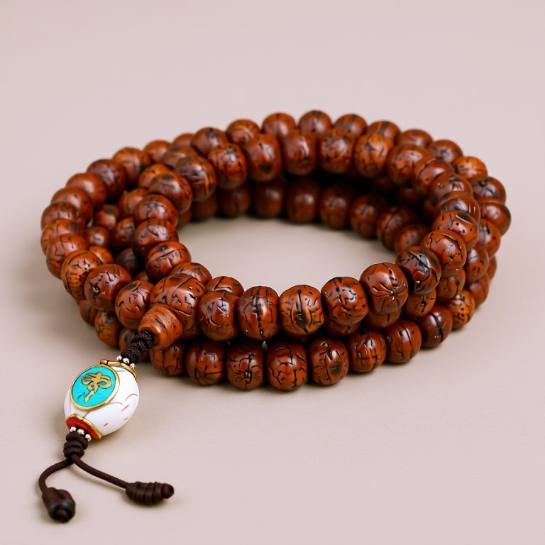 Bodhi Seed & Buddha Eyes Japa Mala