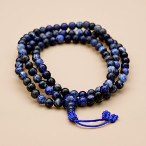 Sodalite Stone Mala for Clarity and Calm