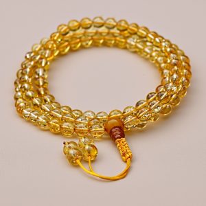 Citrine Stone Japa Mala for Spiritual Practice