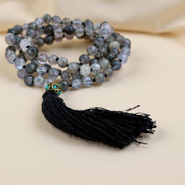 Powerful Cloudy Quartz Prayer Mala for Healing