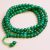 Handcrafted in Nepal by skilled artisans, this Dark Green Jade Stone Japa Mala embodies wisdom and balance, promoting emotional stability and fostering harmony in relationships.