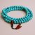 Handmade in Nepal by skilled artisans, this Turquoise Stone Japa Mala invites tranquility and fosters deep communication, supporting your spiritual journey with each bead.
