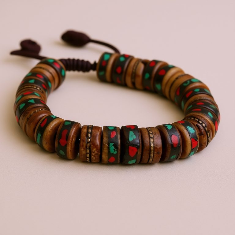 Yak Bone Wrist Mala for Mindfulness