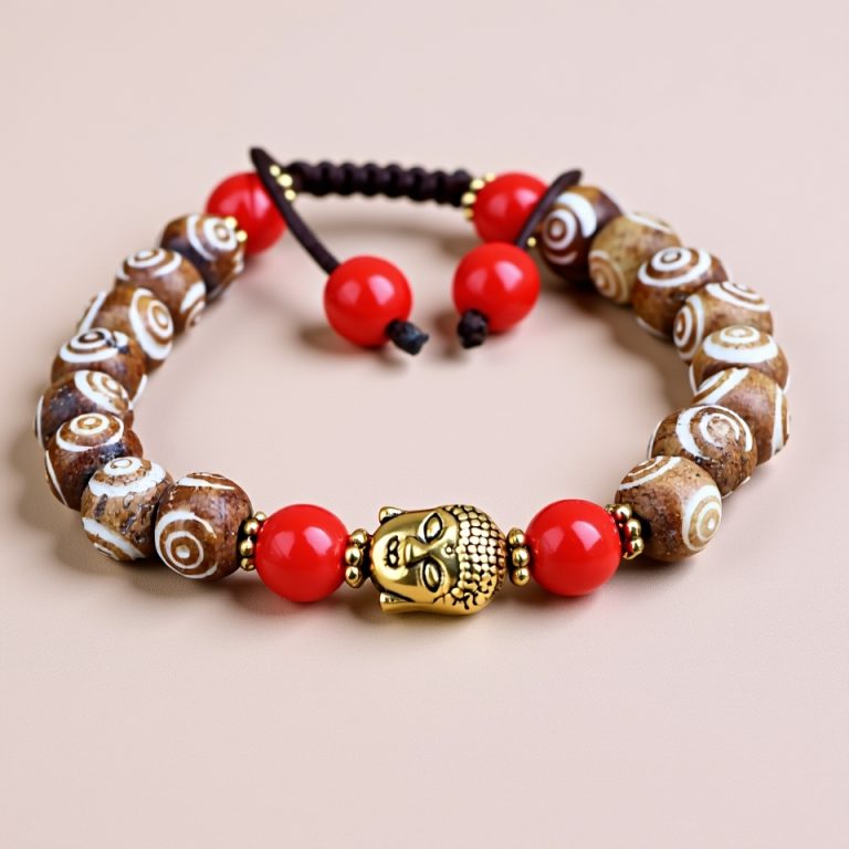 Yak Bone Wrist Mala for Spiritual Practice