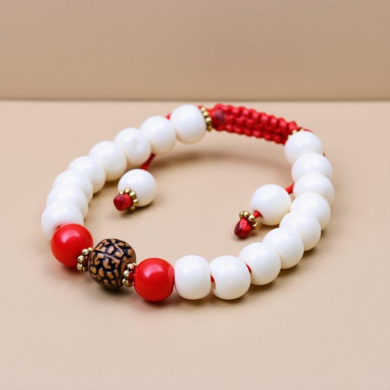 Yak Bone Wrist Mala for Mindfulness