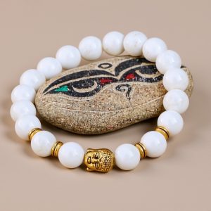 Buddha Conch Shell Wrist Mala Bracelet