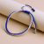 Hand-Knotted Blue and White Wrist Mala