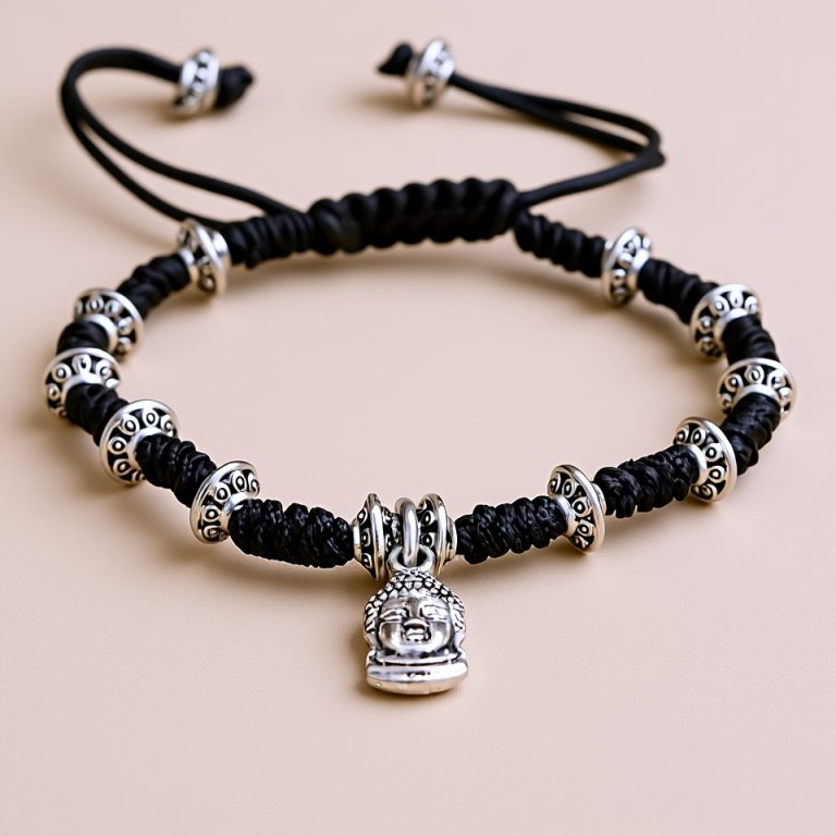 Buddha Head Hand Knotted Natural Bead Mala