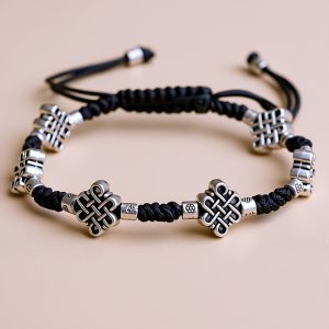 Endless Knot Hand-Knotted Wrist Mala