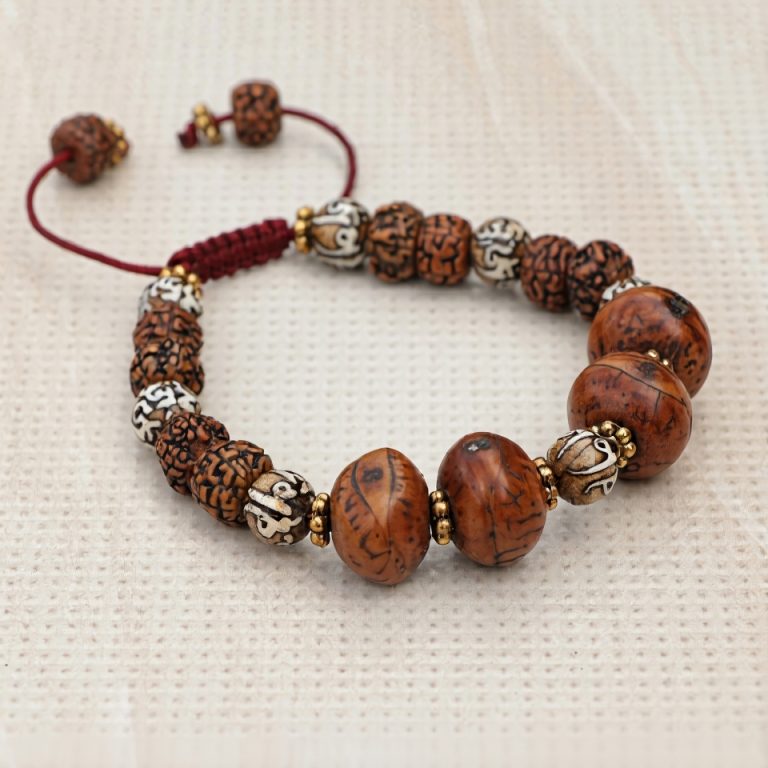 Antique Rudraksha Bodhi Seed Mantra Mala