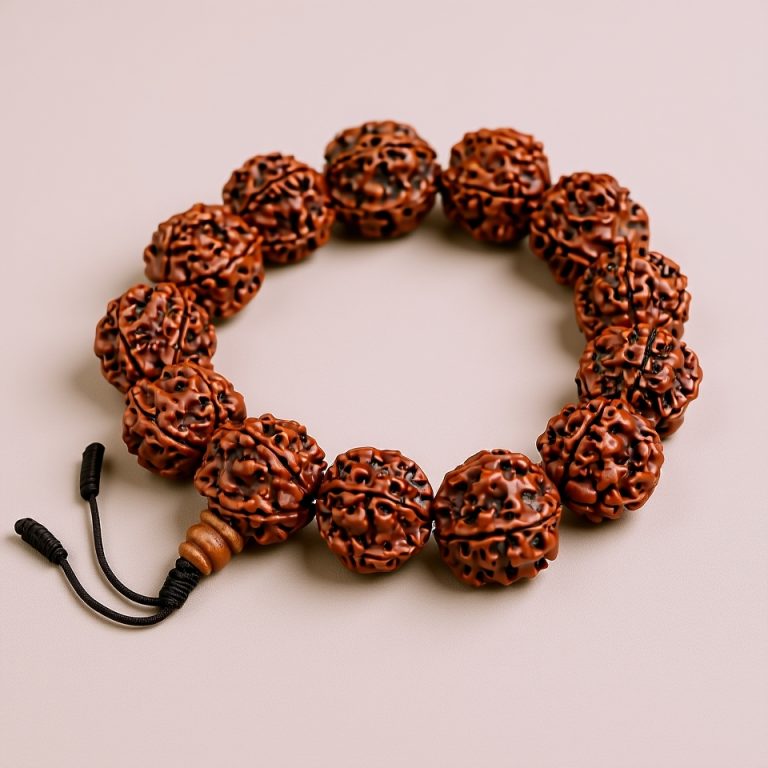 5-Face Rudraksha Bead Mala for Spiritual Growth