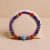 Handmade in Nepal by skilled artisans, this 6 MM Evil Eye Protection Amethyst Stone Wrist Mala harmonizes the protective evil eye with the calming energies of amethyst and carnelian.