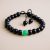 Handmade in Nepal by skilled artisans, this Black Onyx and Jade Stone Wrist Mala serves as a spiritual tool for grounding, healing, and emotional clarity.