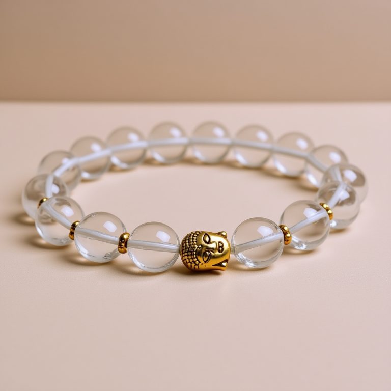 Buddha Crystal Stone Healing Wrist Mala