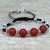 Handmade in Nepal by skilled artisans, this wrist mala features vibrant carnelian stones and white metal rings, promoting vitality and emotional balance on your spiritual journey.
