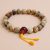 Handmade in Nepal by skilled artisans, this Jasper Stone Wrist Mala serves as a meaningful companion on your spiritual journey, fostering grounding and emotional balance.