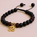 Handmade in Nepal by skilled artisans, this matte onyx wrist mala supports your spiritual journey, enhancing protection, vitality, and emotional balance. A cherished companion for meditation and mindfulness.