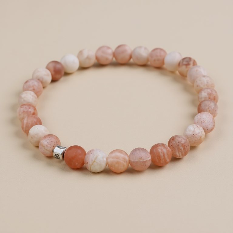 Sun Stone Wrist Mala for Spiritual Practice