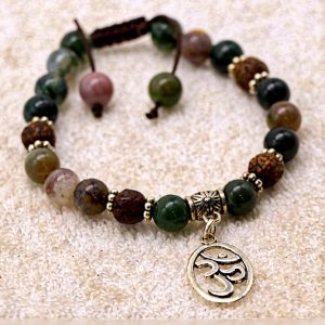 Bloodstone Wrist Mala for Inner Strength