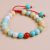 Turquoise Matte Amazonite Stone Wrist Mala, handmade in Nepal by skilled artisans, embodies balance and serenity, guiding you on your spiritual journey with its calming and protective energies.