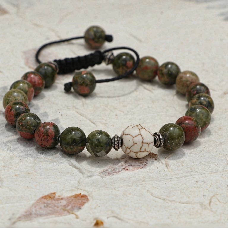 Unakite Stone Healing Wrist Mala