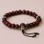Handmade in Nepal by skilled artisans, this Rosewood Wrist Mala with Yak Bone Beads nurtures serenity and supports spiritual growth, reminding us of life's impermanence and deeper insights.