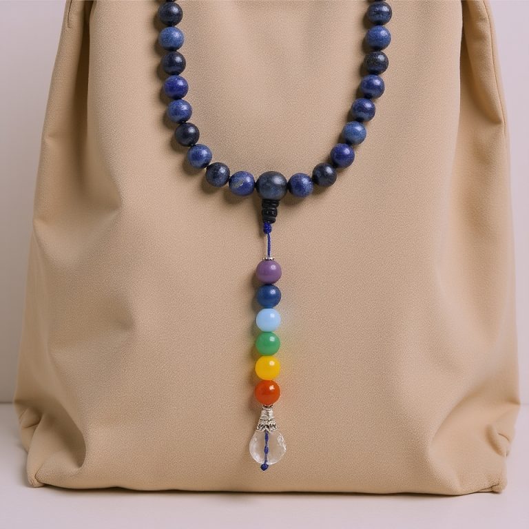 Lapis Lazuli Seven Chakra Necklace