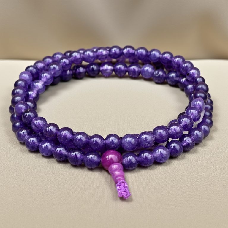 Amethyst Meditation Mala for Inner Peace